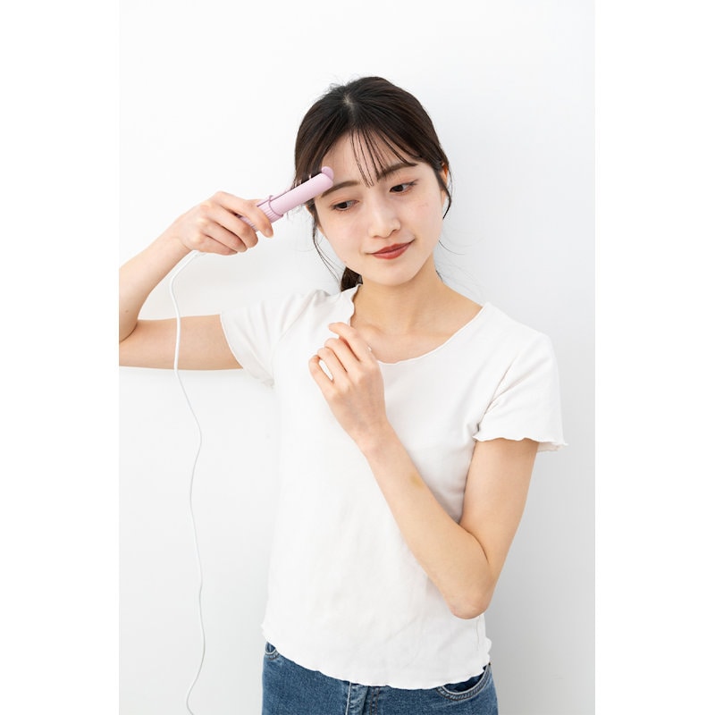 ドリテック キャップ付きUSBヘアアイロン ピンク HI－100PK