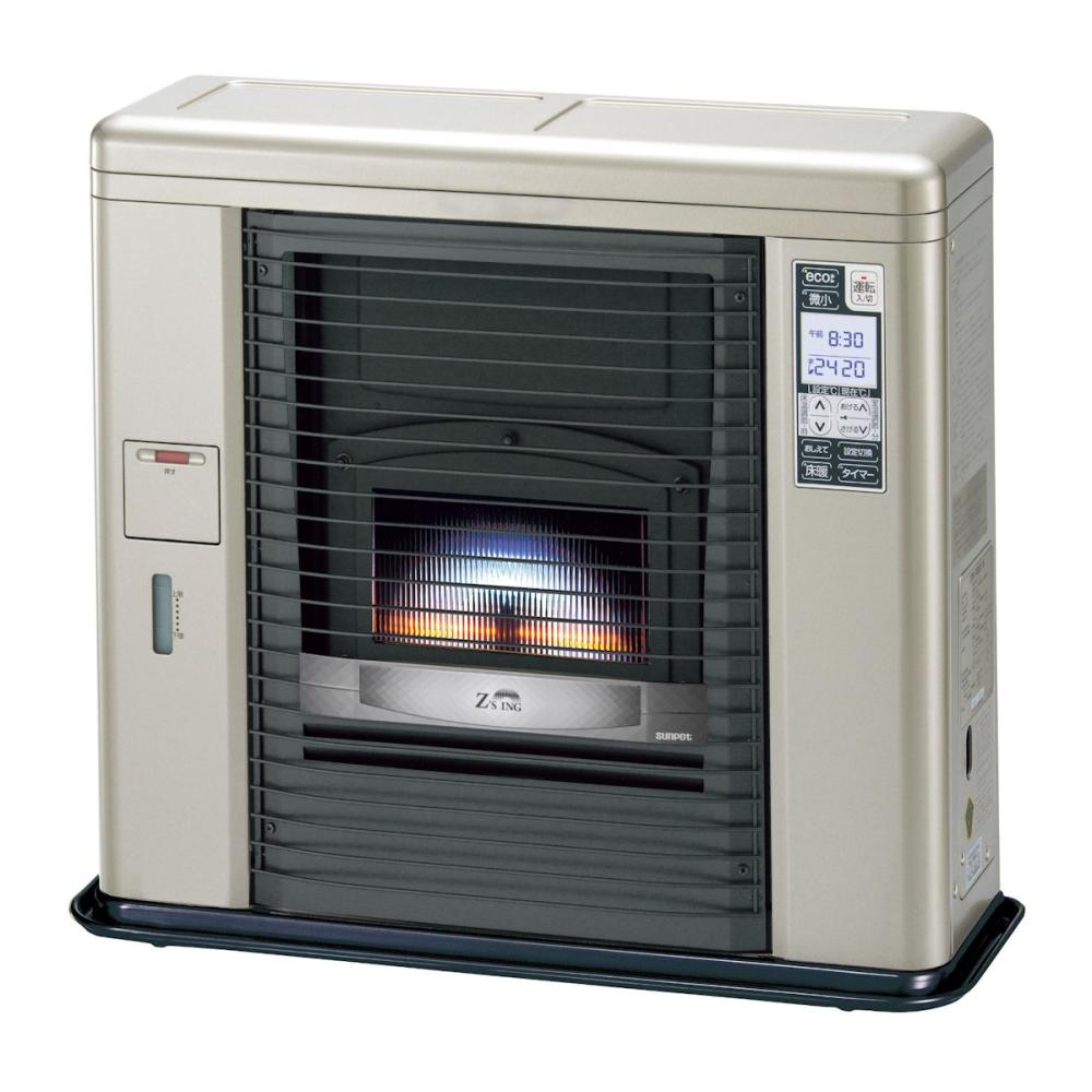 サンポット　ＦＦ式輻射床暖内蔵ストーブ　ゼータスイング　木造１８畳　クールトップ　シェルブロンド　ＵＦＨ－７０３ＳＸ　Ｆ　ＳＢ