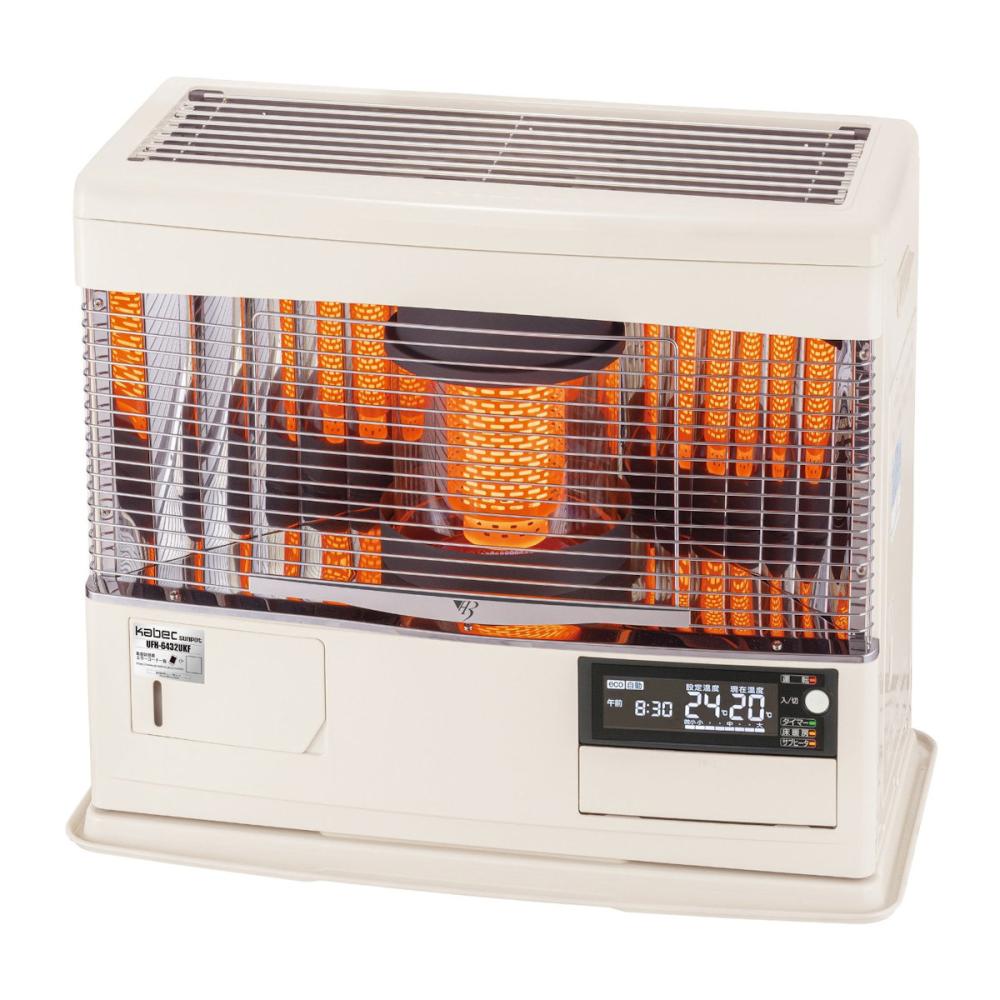サンポット　ＦＦ式床暖ストーブ　カベック　木造１７畳　ウォームトップ　ホワイト　ＵＦＨ－６４３２ＵＫＦ　Ｆ　Ｗ