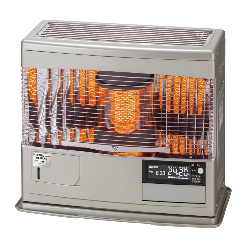 サンポット　ＦＦ式床暖ストーブ　カベック　木造１７畳　ウォームトップ　シルバーグレー　ＵＦＨ－６４３２ＵＫＦ　Ｆ　ＳＧ