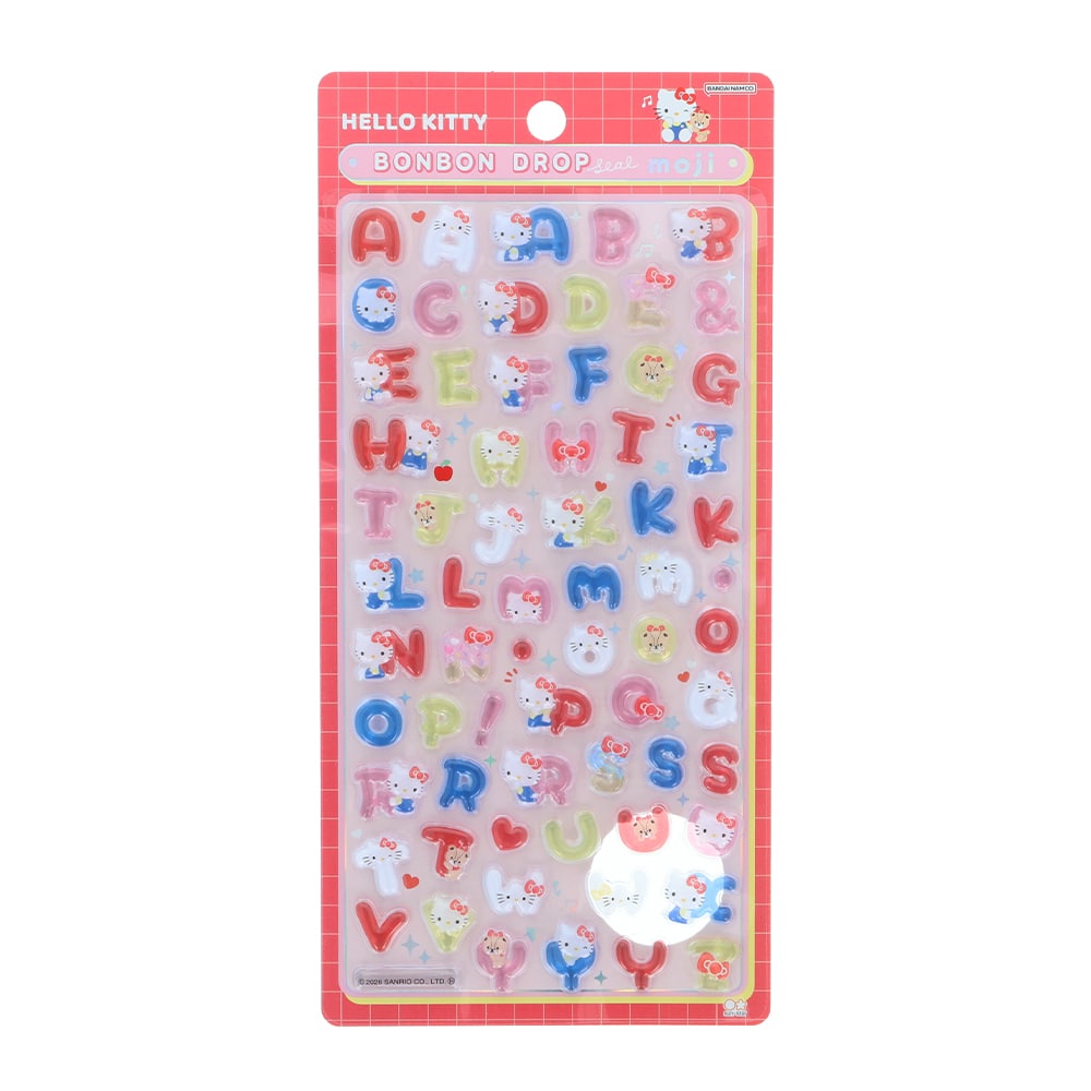 ボンボンドロップシール　文字　ハローキティ　スタンダード