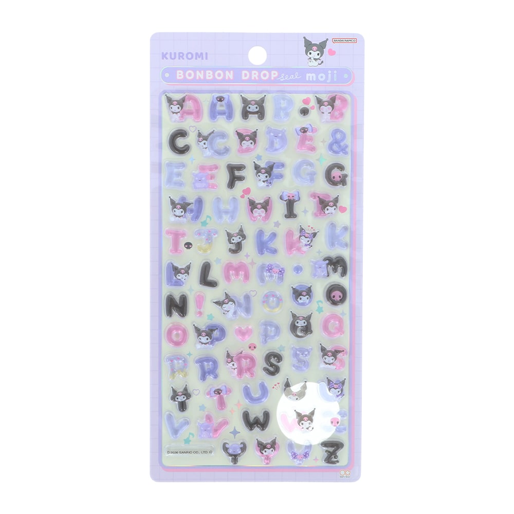 ボンボンドロップシール　文字　クロミ