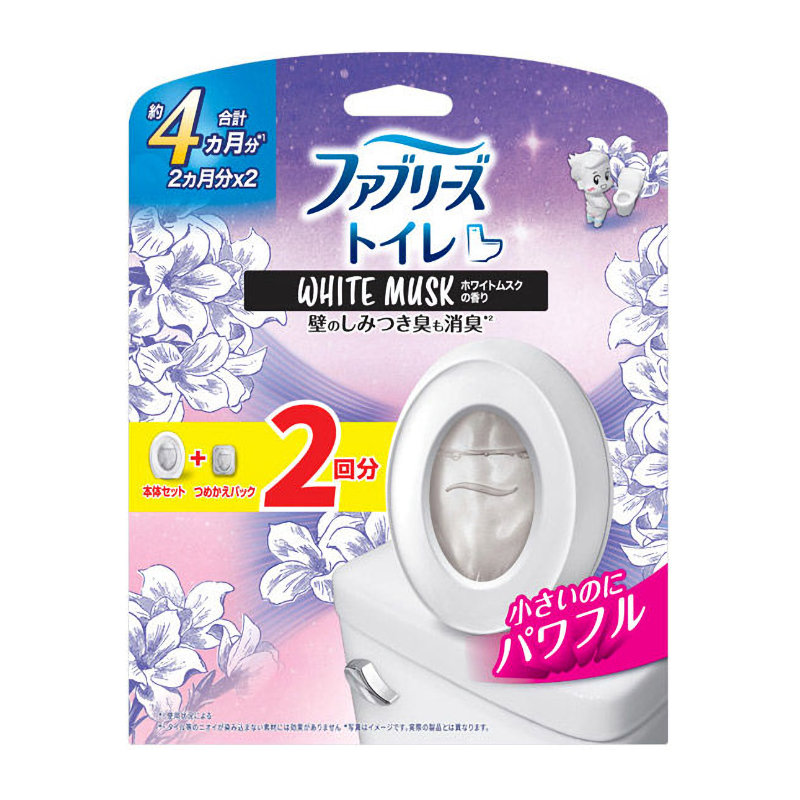 Ｐ＆Ｇ　ファブリーズトイレ用　ホワイトムスク本体＋１Ｐ