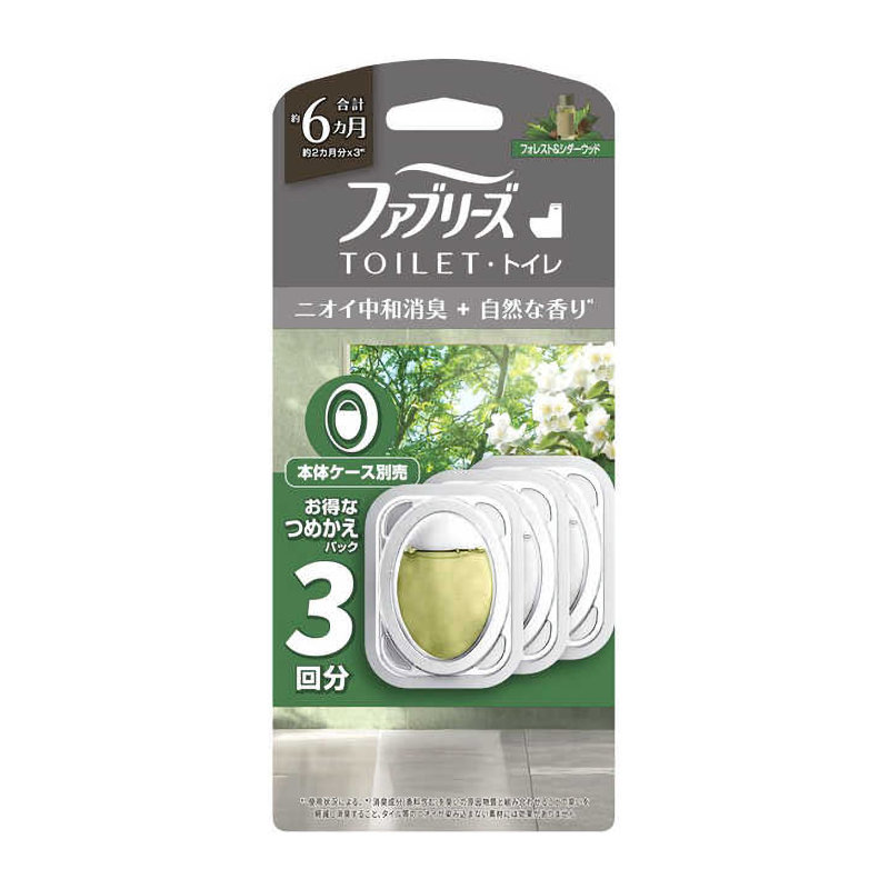 Ｐ＆Ｇ　ファブリーズトイレ用消臭＋自然フォレスト　詰替３Ｐ