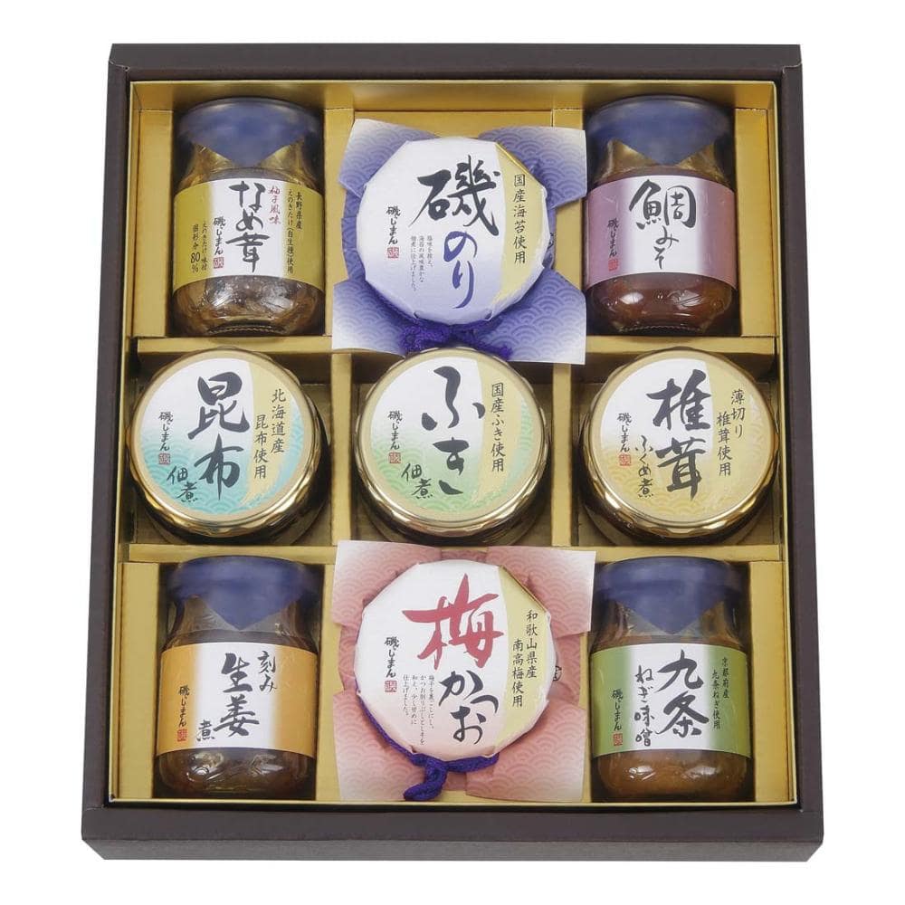 【２６年お中元】磯じまん　ご飯のお供瓶詰セットＭＴ－４０【注文期限７月２９日】