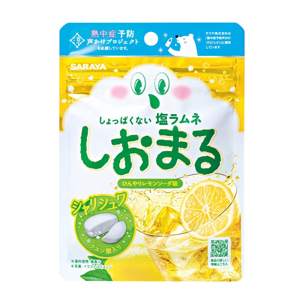 サラヤ　塩ラムネ　しおまる　ひんやりレモンソーダ味　３０ｇ