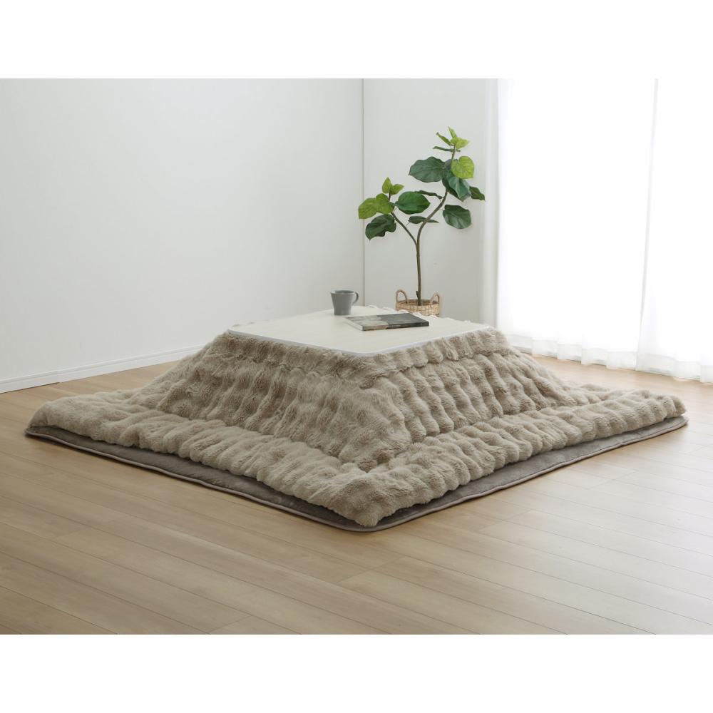 【予約商品】アテーナライフ　暖プラス　ファータッチこたつ掛布団　ベルツ　正方形　１９０×１９０ｃｍ【注文期限　８月３１日迄】