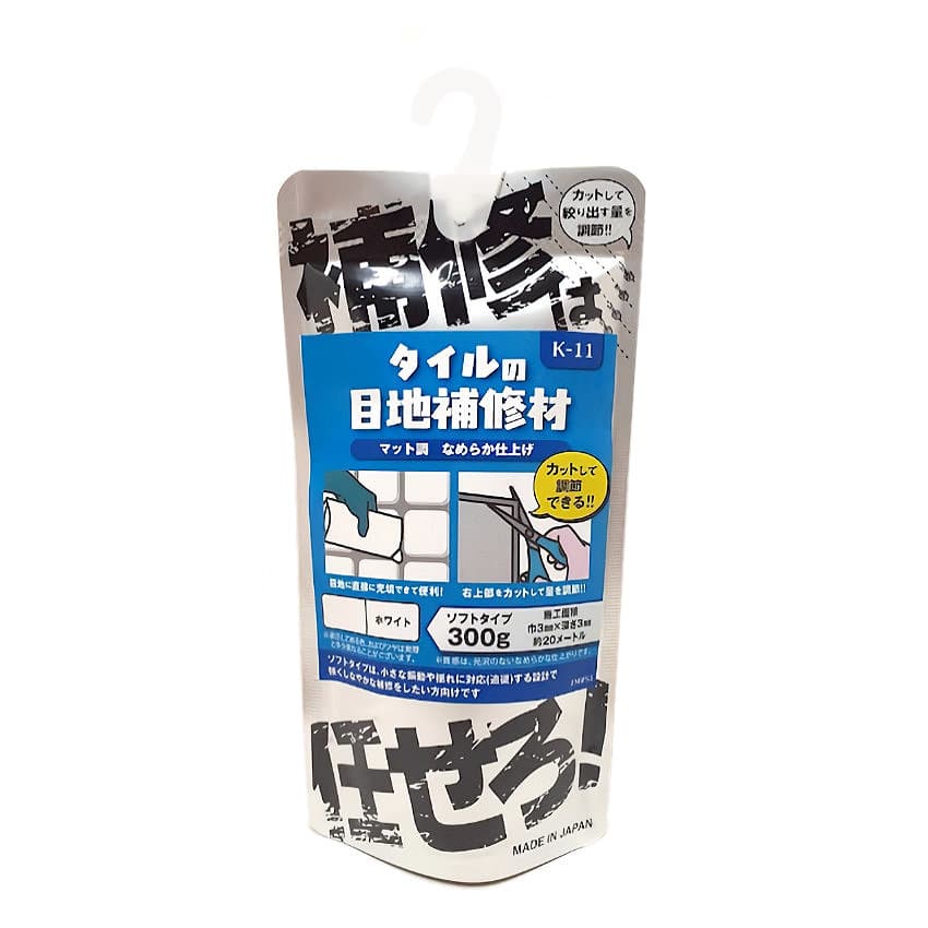 家庭化学　タイル目地補修材　ソフトタイプ　グレー　３００ｇ　Ｋ－１１