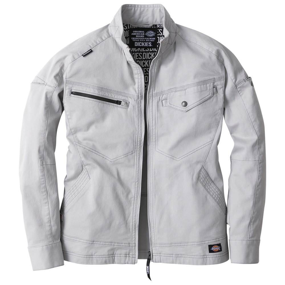 Ｄｉｃｋｉｅｓ　ストレッチジャケット　シルバー　ＬＬ　Ｄ－２８８０