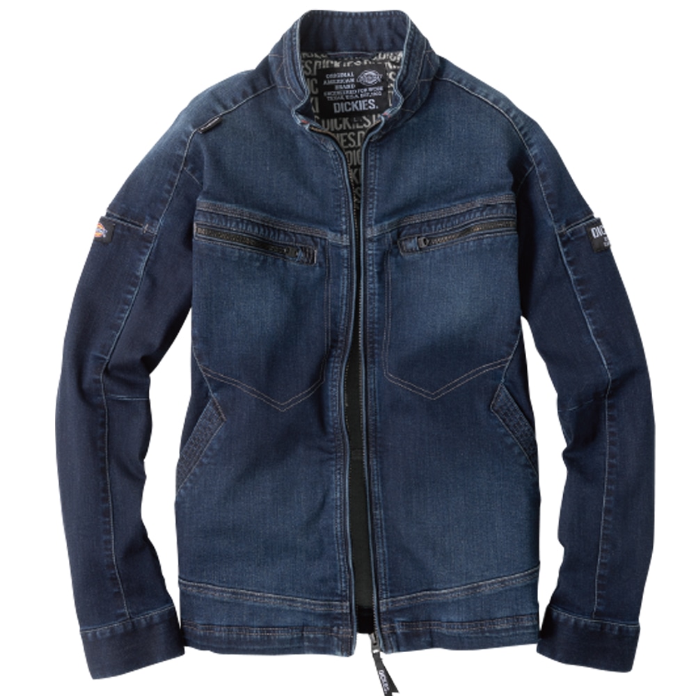 Ｄｉｃｋｉｅｓ　ストレッチシルキーデニムジャケット　インディゴ　３ＸＬ　Ｄ－２９００