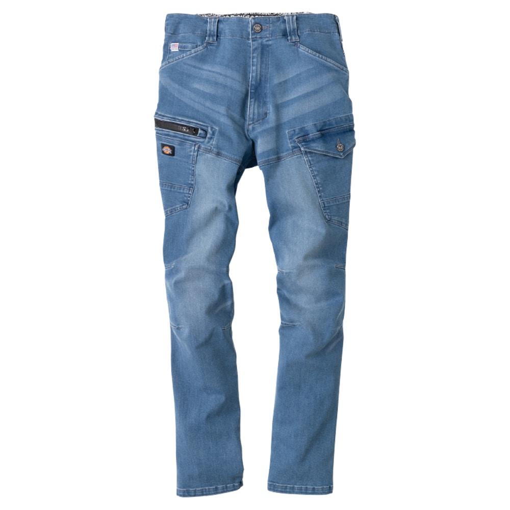 Ｄｉｃｋｉｅｓ　ストレッチシルキーデニムカーゴ　ライトインディゴ　４Ｌ　Ｄ－２９０５