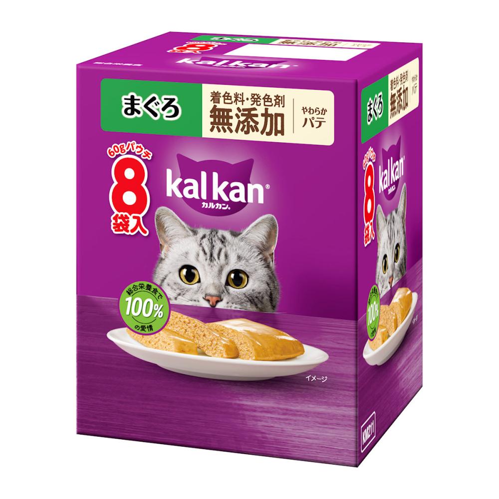 カルカンパウチ　やわらかパテ　まぐろ　無添加　６０ｇ×８袋