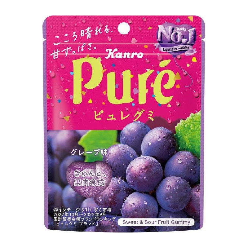 カンロ　ピュレグミグレープ５６ｇ