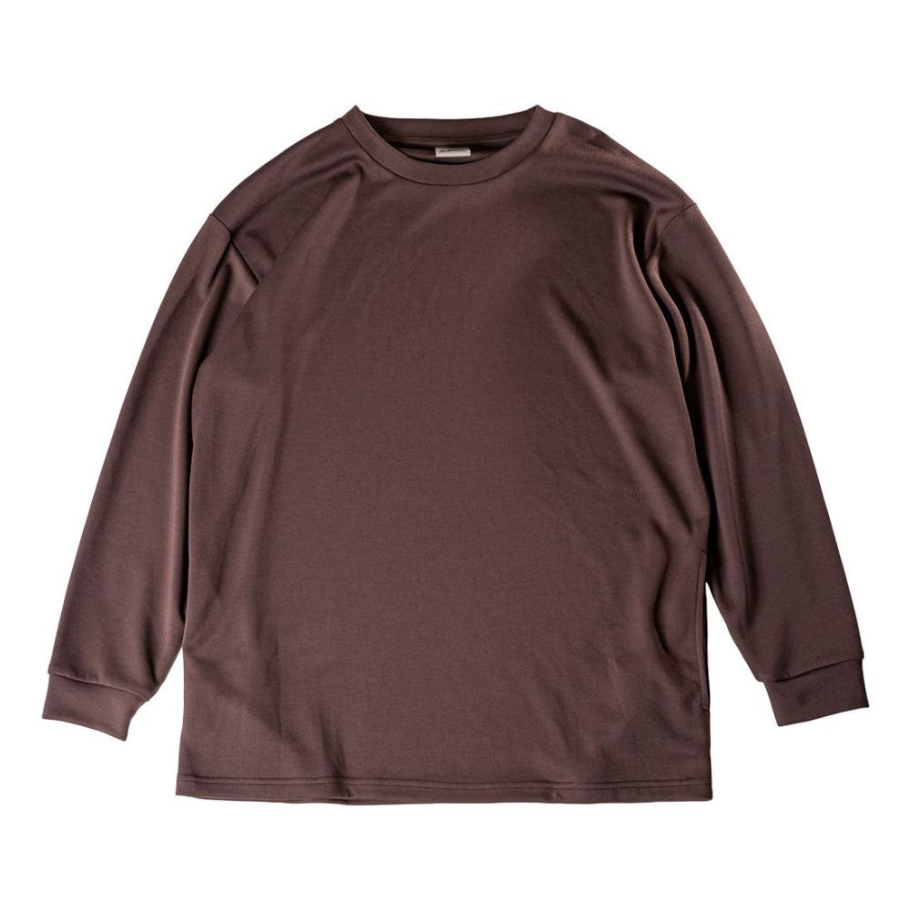 寿ニット ダブルフェイス長袖Tシャツ ブラウン L 3120 の通販