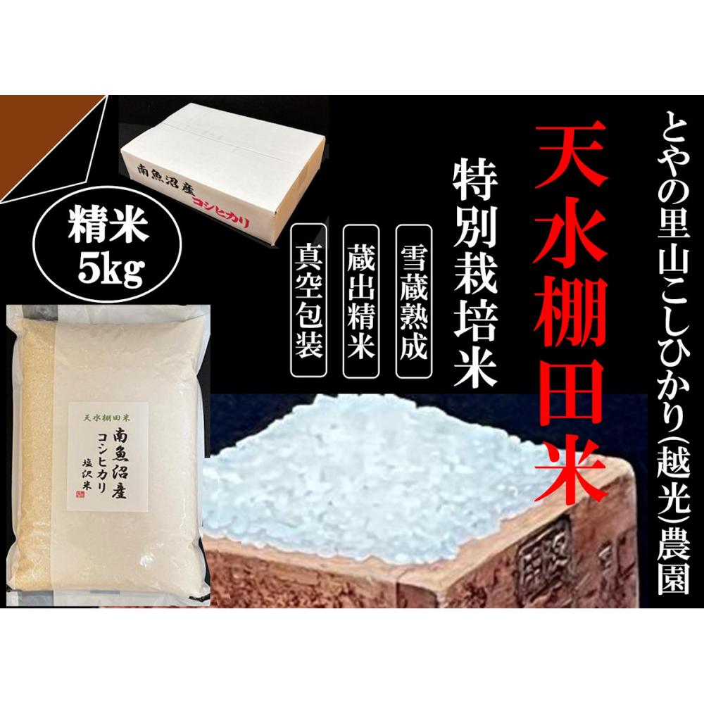 令和8年度 新潟県南魚沼産コシヒカリ 棚田特別栽培米 精米5kg の