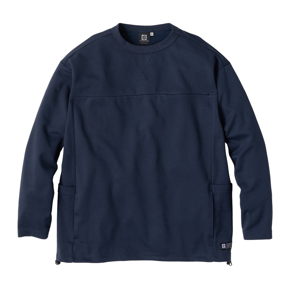 コーコス信岡　フェイスコットンＤＲＹ　５ポケット長袖Ｔシャツ　ネイビー　Ｌ　Ｇ－１０８
