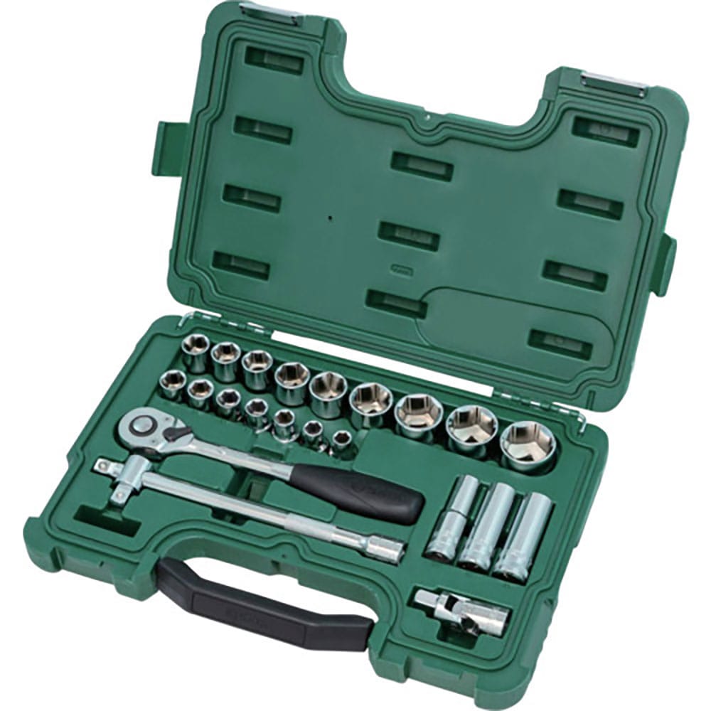 ＳＡＴＡ　６角ソケットレンチセット　差込角１２．７ｍｍ　（２３点）　０９００５＿