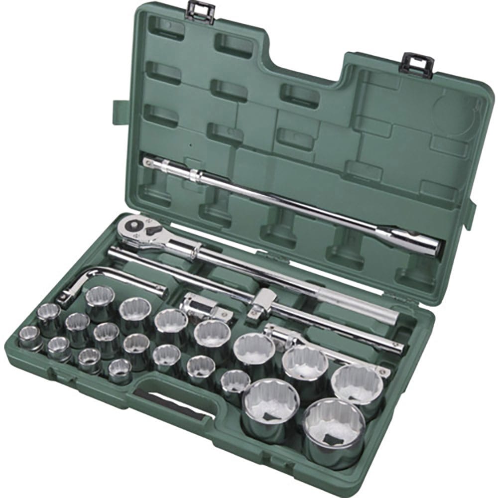 ＳＡＴＡ　１２角ソケットレンチセット　差込角１９ｍｍ（２６点）　０９０１６＿