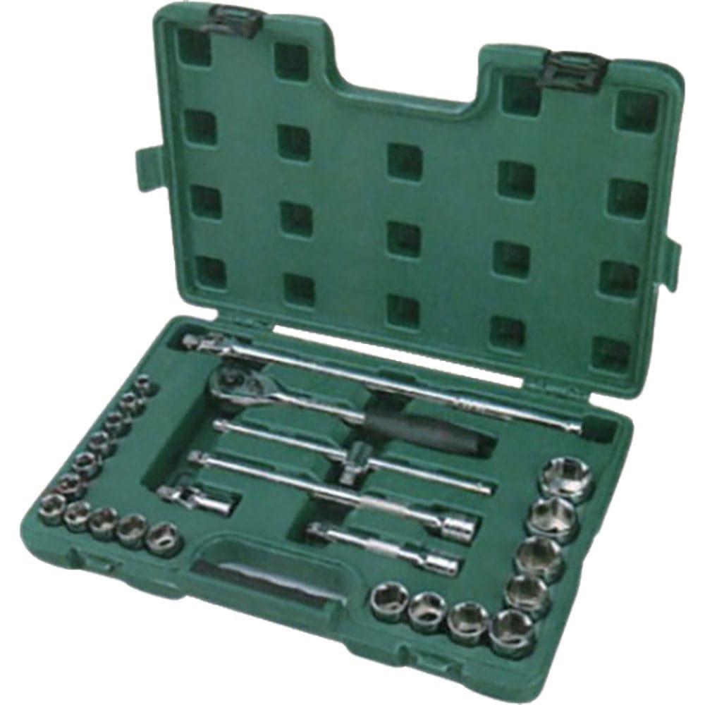 ＳＡＴＡ　６角ソケットレンチセット　差込角１２．７ｍｍ（２５点）　０９０６１＿