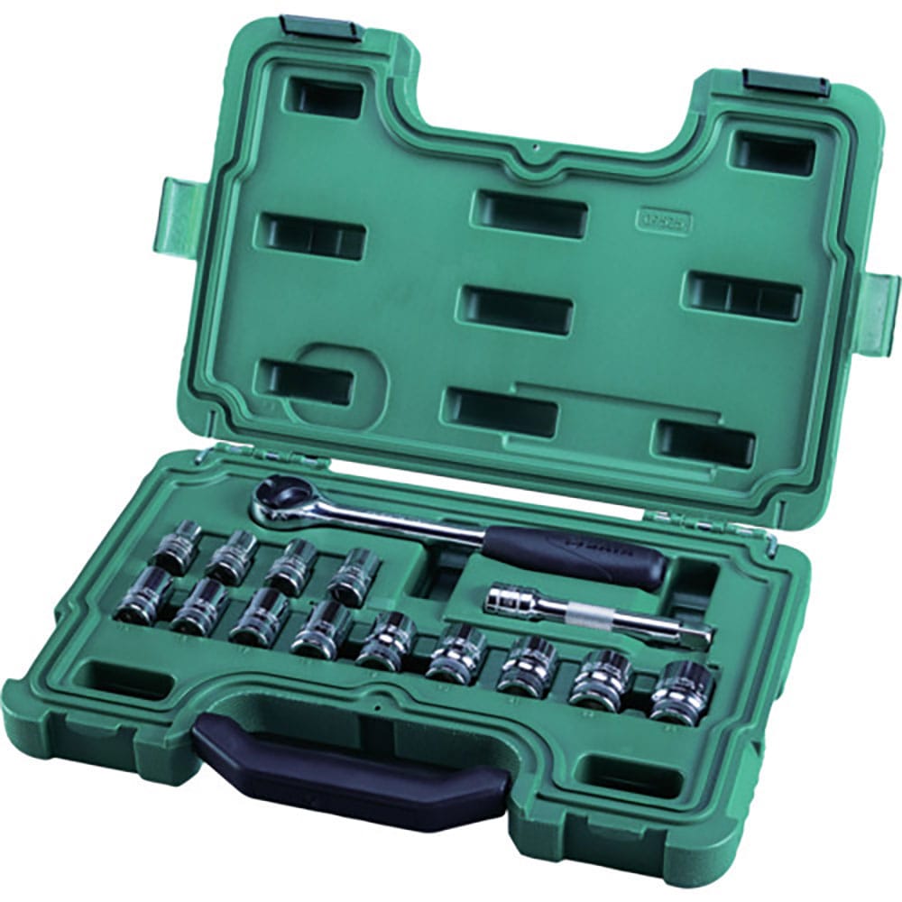 ＳＡＴＡ　６角ソケットレンチセット　差込角１２．７ｍｍ（１５点）　０９５２５＿