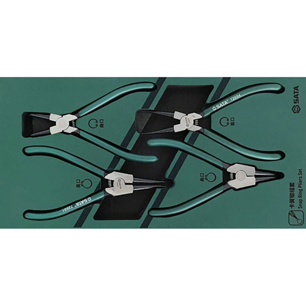 ＳＡＴＡ　スナップリングプライヤー　４点　セット　トレー入り　０９９１１Ａ＿