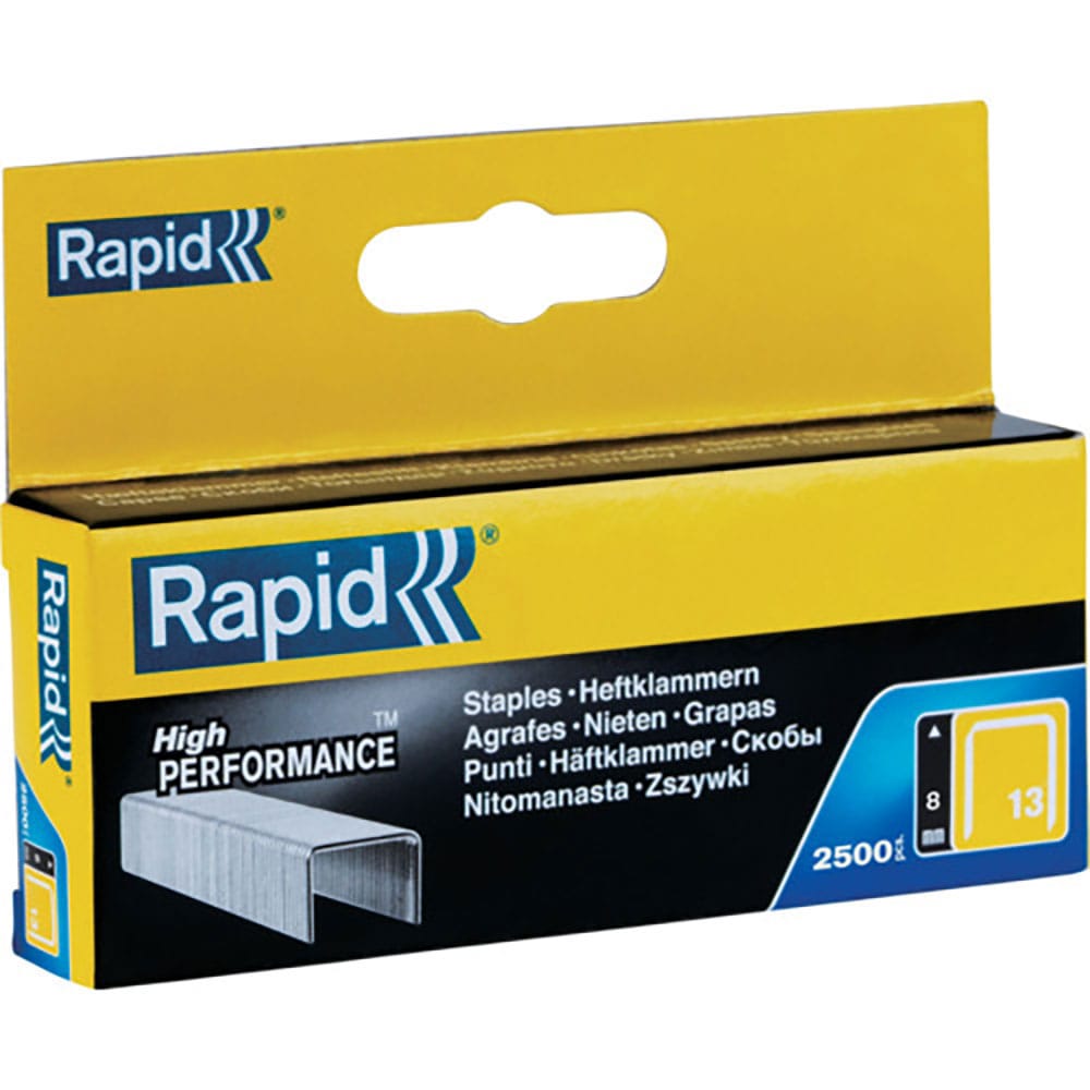 Ｒａｐｉｄ　タッカー用ステープル　ラピッド　１３型　足長８ｍｍ（２５００本入）　１１８３５６２５＿