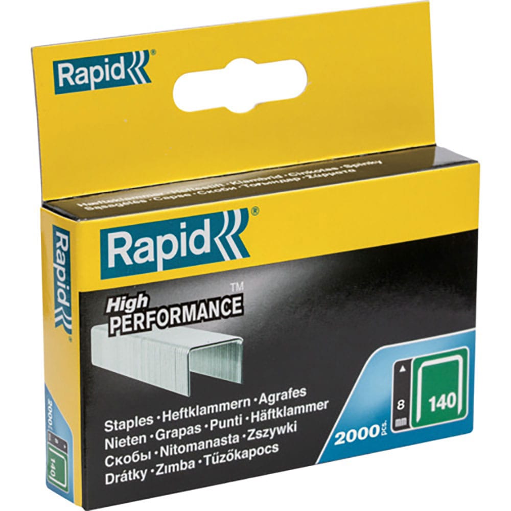 Ｒａｐｉｄ　タッカー用ステープル　ラピッド　１４０型　足長８ｍｍ（２０００本入）　１１９０８１３１＿