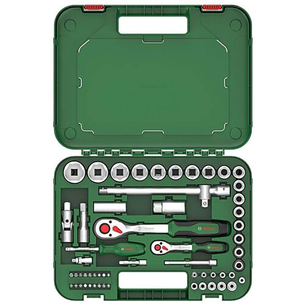 ボッシュ ラチェットセット 1／4＋1／2インチ57ピース