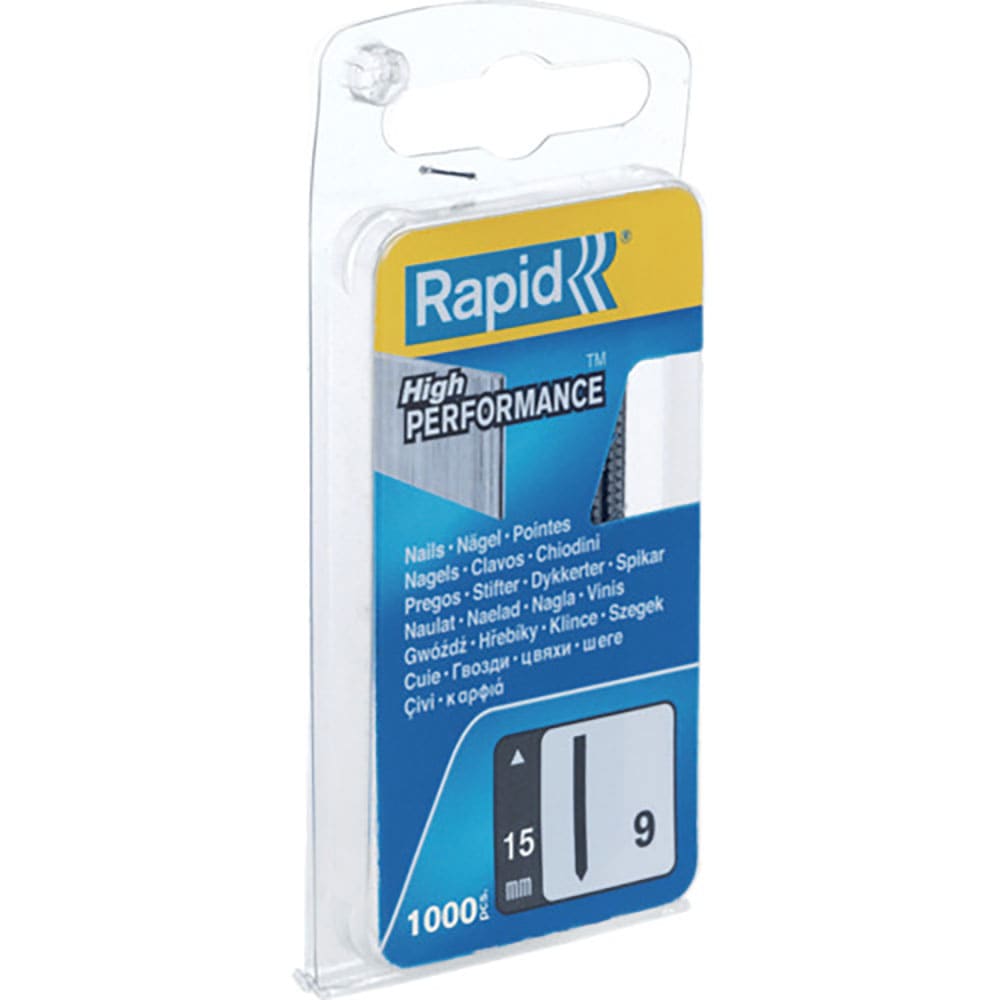 Ｒａｐｉｄ　ネイル針　ラピッド　９型　足長１５ｍｍ（１０００本入）　４０１０９５３８＿