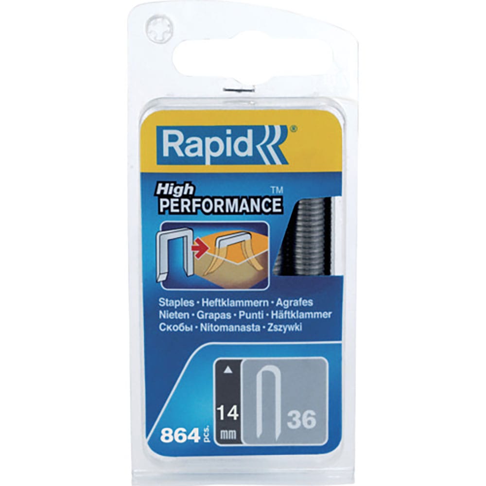 Ｒａｐｉｄ　タッカー用ケーブルステープル　ラピッド　３６型　足長１４ｍｍ（８６４本入）　４０１０９＿