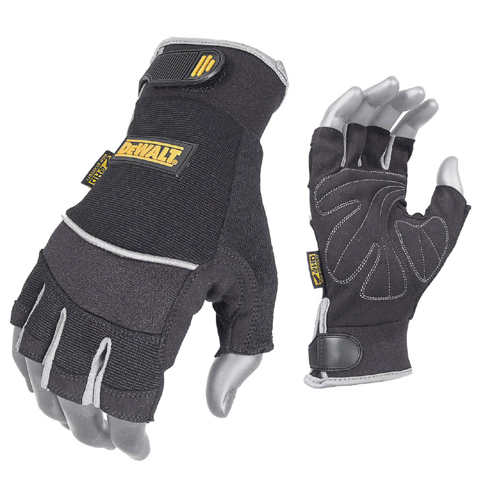 ＤｅＷＡＬＴ（デウォルト）　作業用合成皮革フィンガーレスグローブ　Ｌサイズ