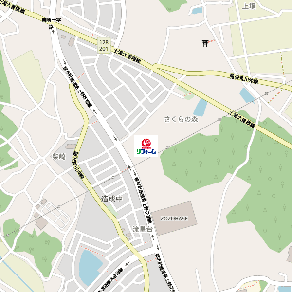 コメリリフォームつくば東店周辺