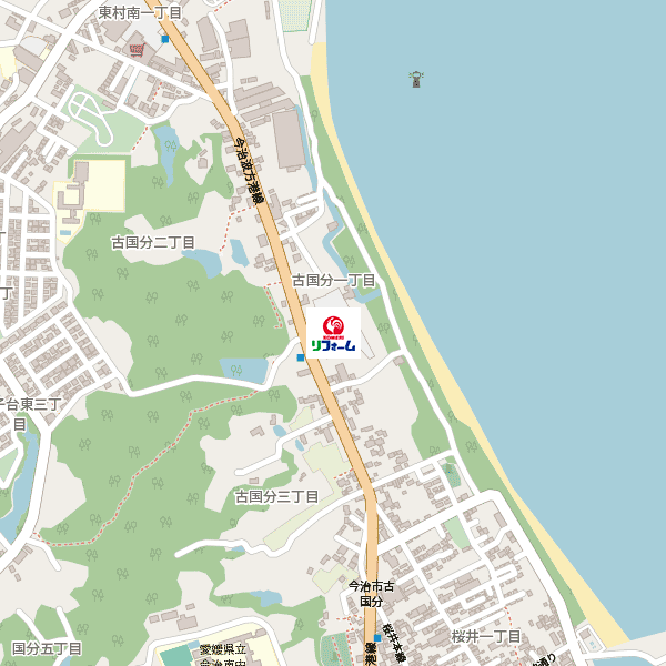 コメリリフォーム今治店※３月２８日オープン予定周辺