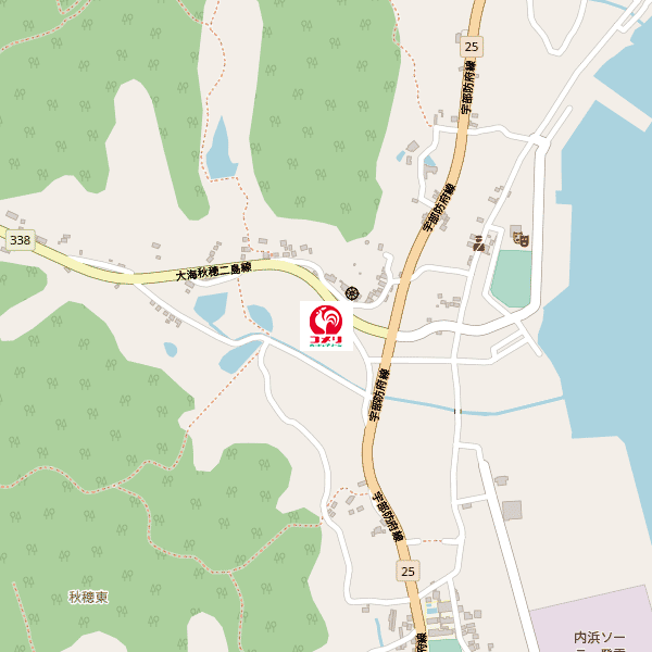 コメリハード＆グリーン秋穂店周辺