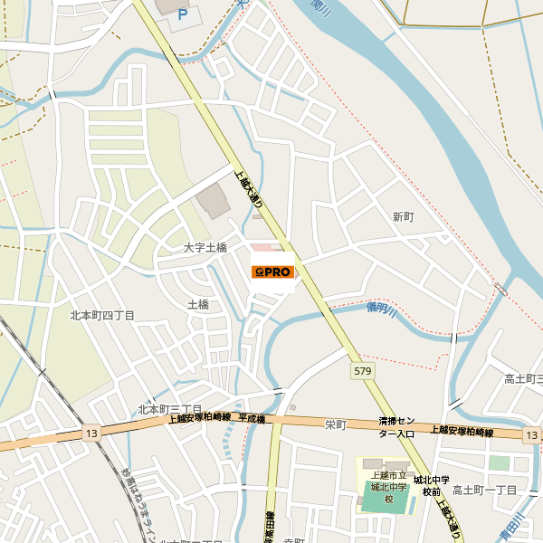 コメリＰＲＯ土橋店周辺