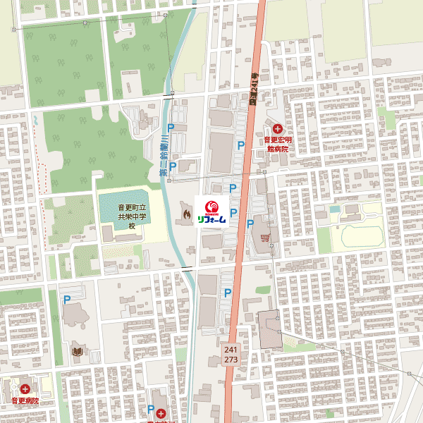 コメリリフォーム音更店周辺