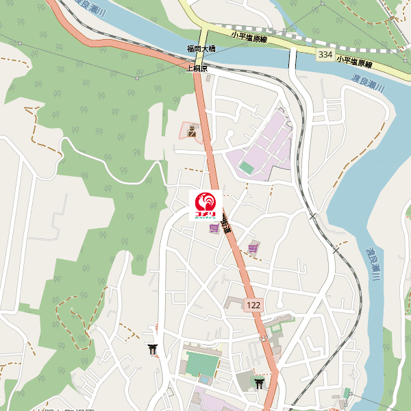 コメリハード＆グリーン大間々店周辺