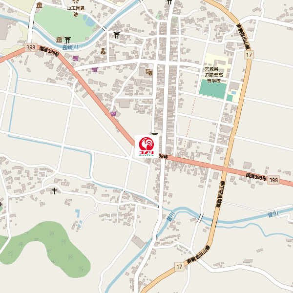 コメリハード＆グリーン一迫店周辺