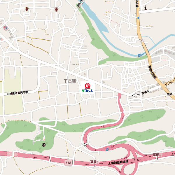 コメリリフォーム富岡店周辺