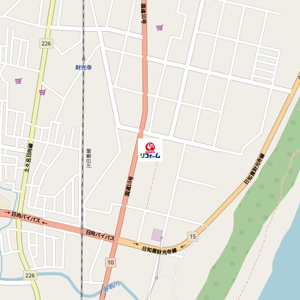 コメリリフォーム日向店周辺