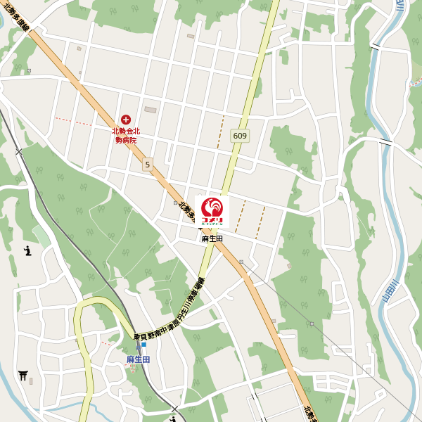 コメリハード＆グリーン北勢店周辺