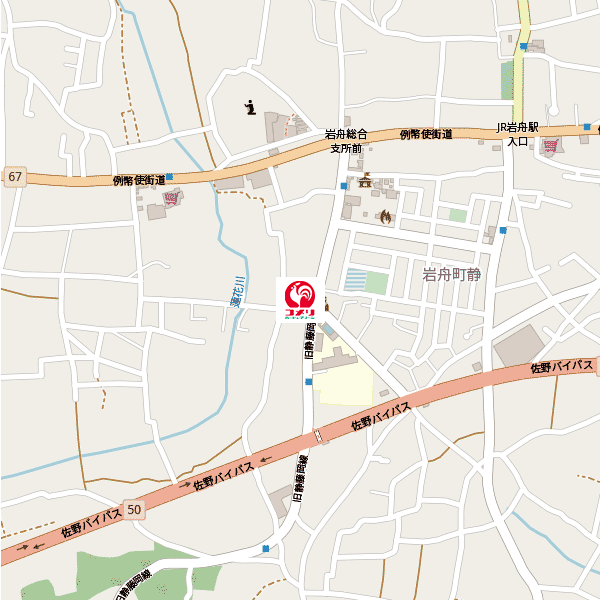 コメリハード＆グリーン岩舟店周辺