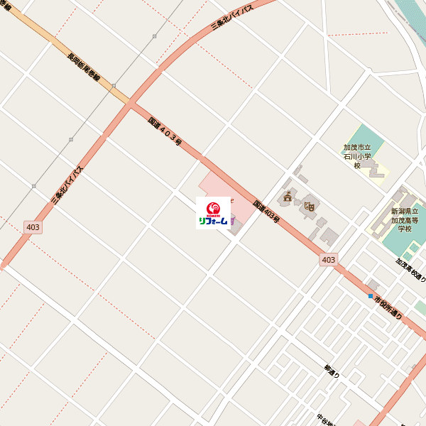 コメリリフォーム加茂店周辺