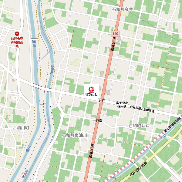 コメリリフォーム石和店周辺