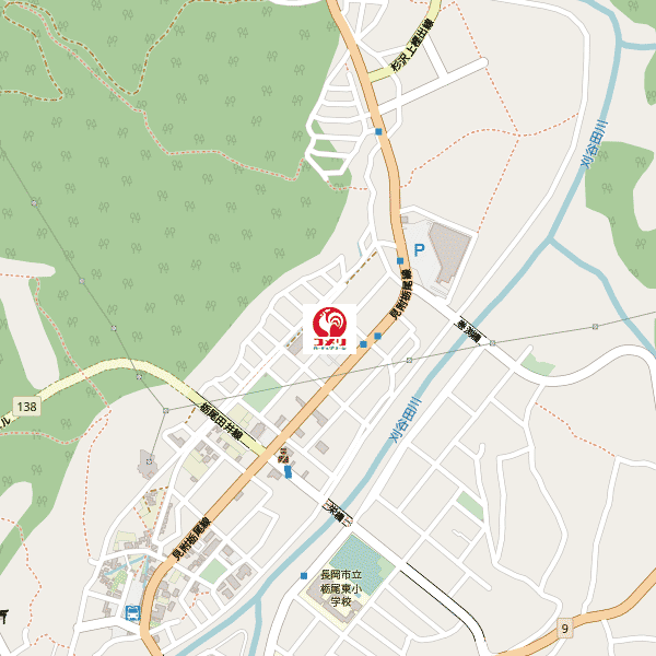 コメリハード＆グリーン栃尾店周辺