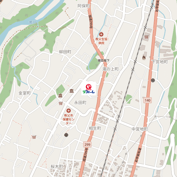 コメリリフォーム秩父永田店周辺