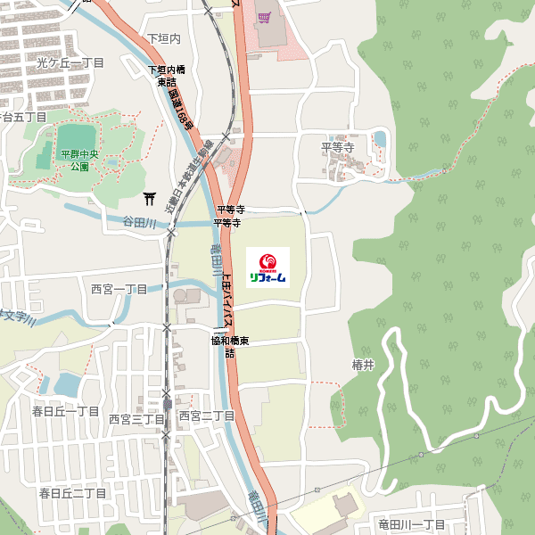コメリリフォーム平群店周辺