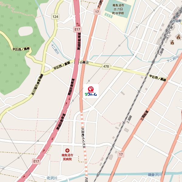 コメリリフォーム六日町店周辺