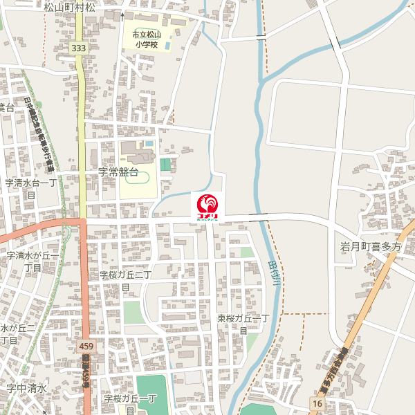 コメリハード＆グリーン喜多方松山店周辺