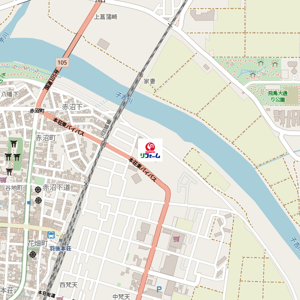 コメリリフォーム本荘店周辺